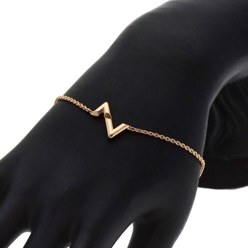 Louis Vuitton Bracelet Chain LV Vault Upside Down 18K Pink Gold