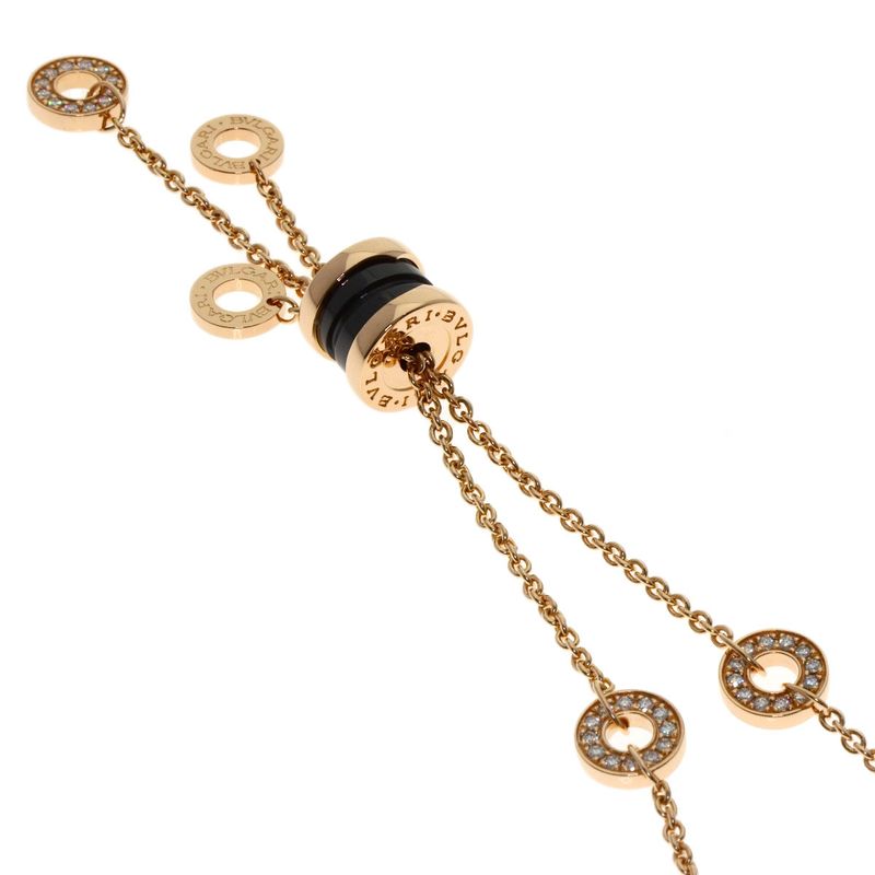 Bvlgari B-zero One Element Diamond Necklace 18K Pink Gold