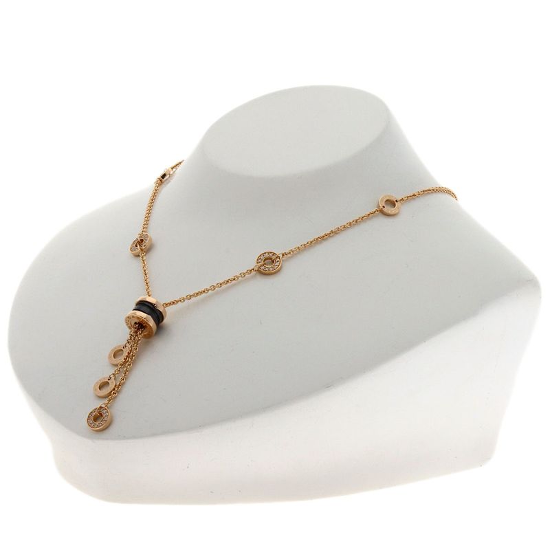 Bvlgari B-zero One Element Diamond Necklace 18K Pink Gold