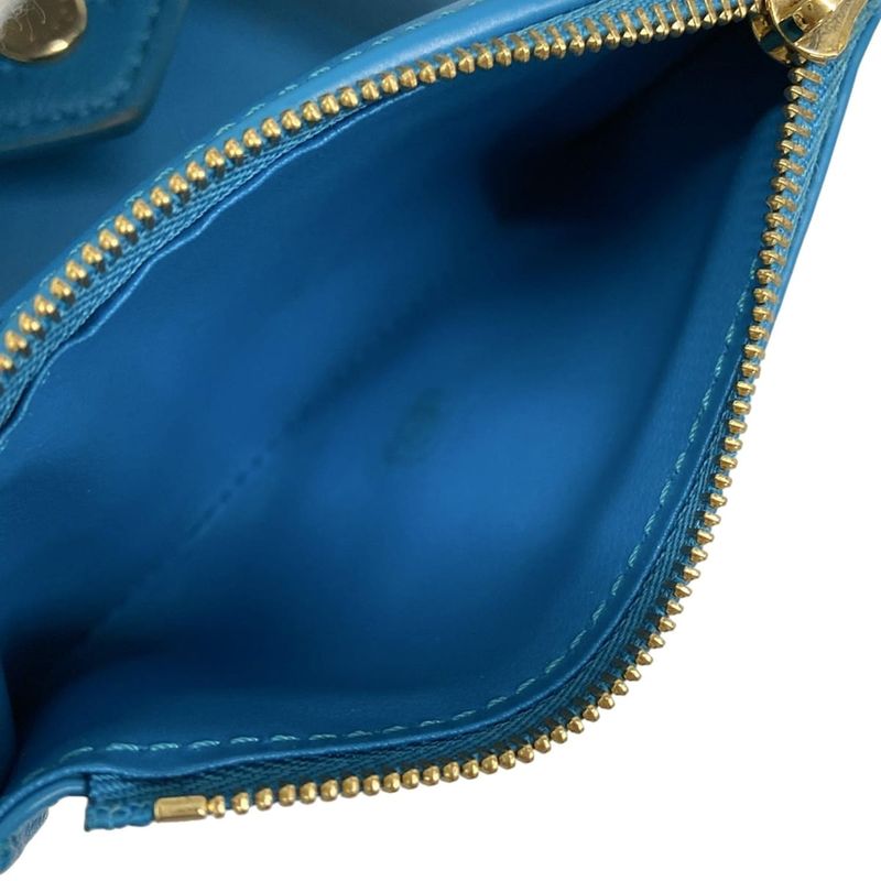 Louis Vuitton Trifold Wallet Nanogram Portefeuille Victorine Blue