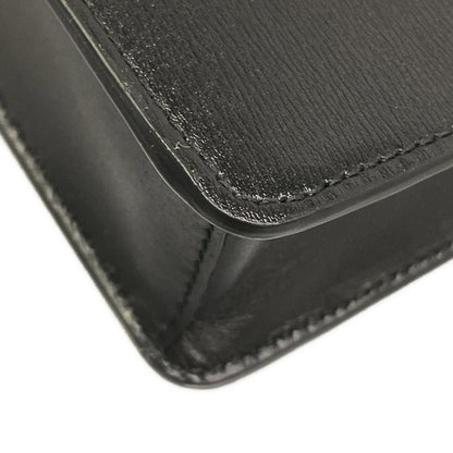 Prada Wallet Black Chain with Removable Strap Leather