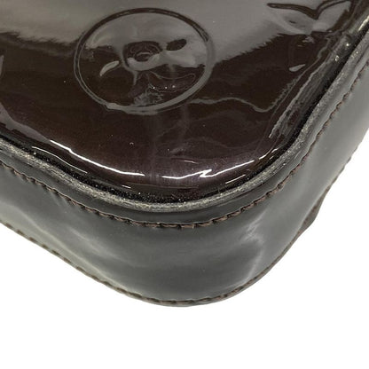 Louis Vuitton Wallet Monogram Vernis Pochette Felicie Amarante Leather