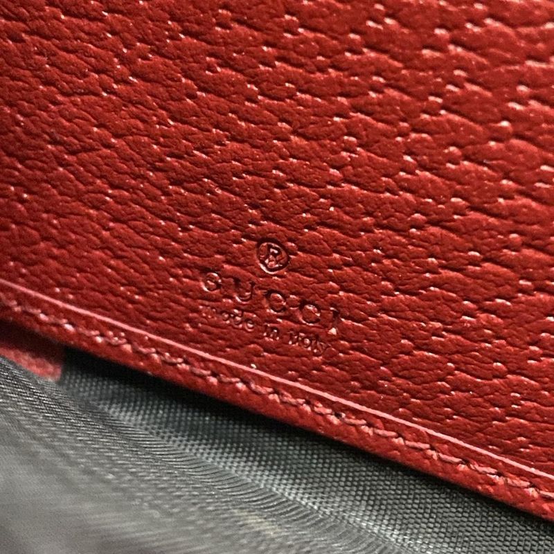Gucci Wallet Queen Margaret Dark Brown Red Multi Zip Around Dark Multi