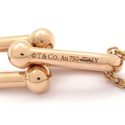 Tiffany & Co Necklace Large Double Link Pendant 18K Pink
