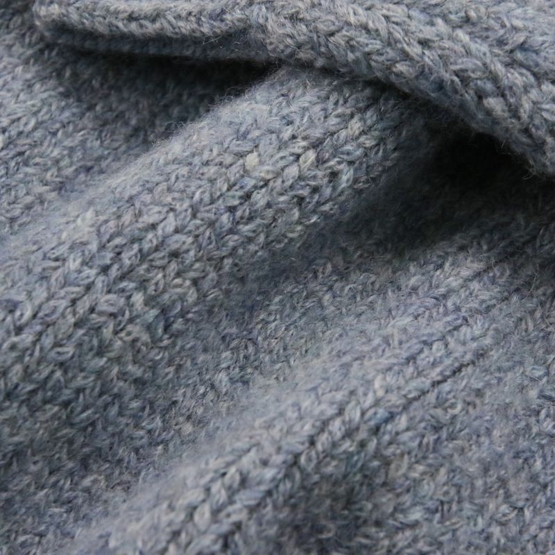Celine Triomphe Turtle Knit Balki Sweater Blue Pastel
