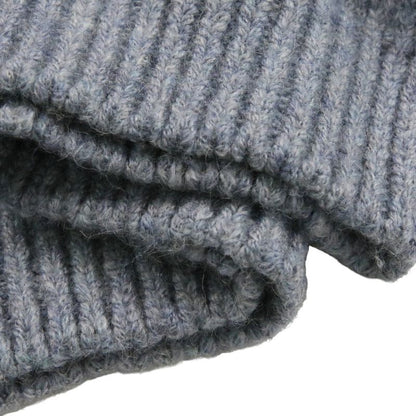 Celine Triomphe Turtle Knit Balki Sweater Blue Pastel