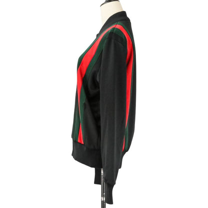 Gucci Webline Technical Jersey Full Zip Track Bomber Jacket S Black Red Green