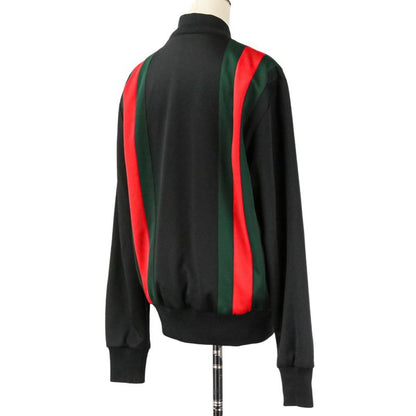 Gucci Webline Technical Jersey Full Zip Track Bomber Jacket S Black Red Green