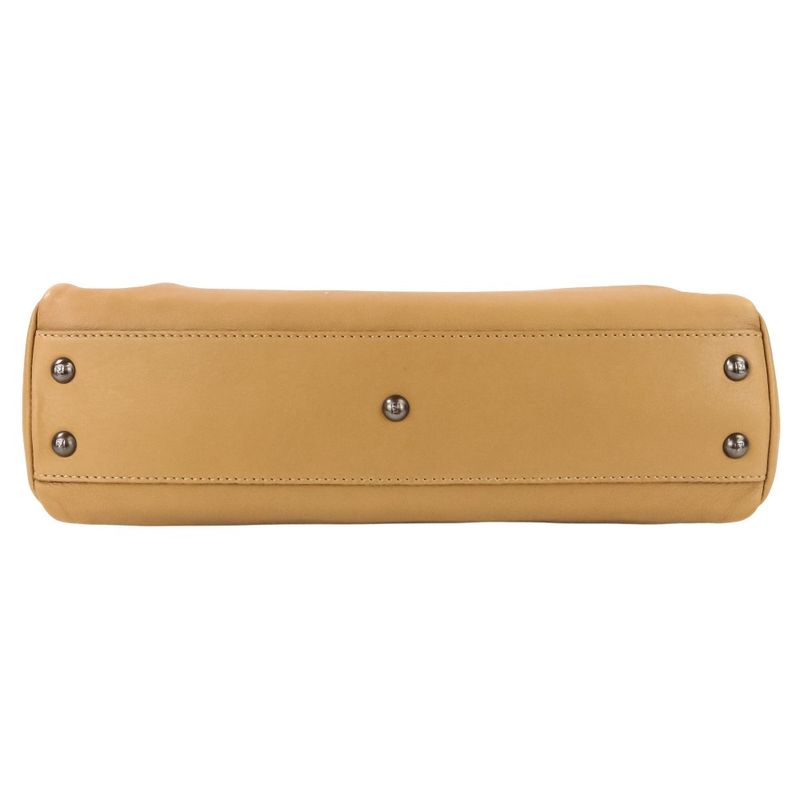Fendi Peekaboo 2-Way Shoulder Bag Brown Beige