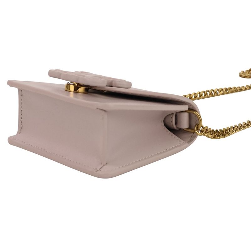 Celine Triomphe Chain Card Holder Mini Shoulder Bag Light Pink