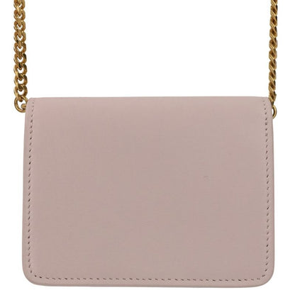 Celine Triomphe Chain Card Holder Mini Shoulder Bag Light Pink