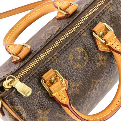 Louis Vuitton Nano Speedy Monogram Shoulder Pouch Mini Bag Brown