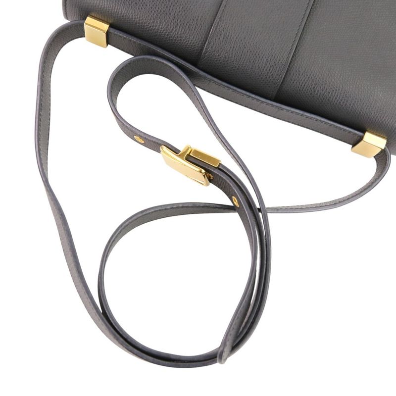 Dior 30 Montaigne Leather Bag Black