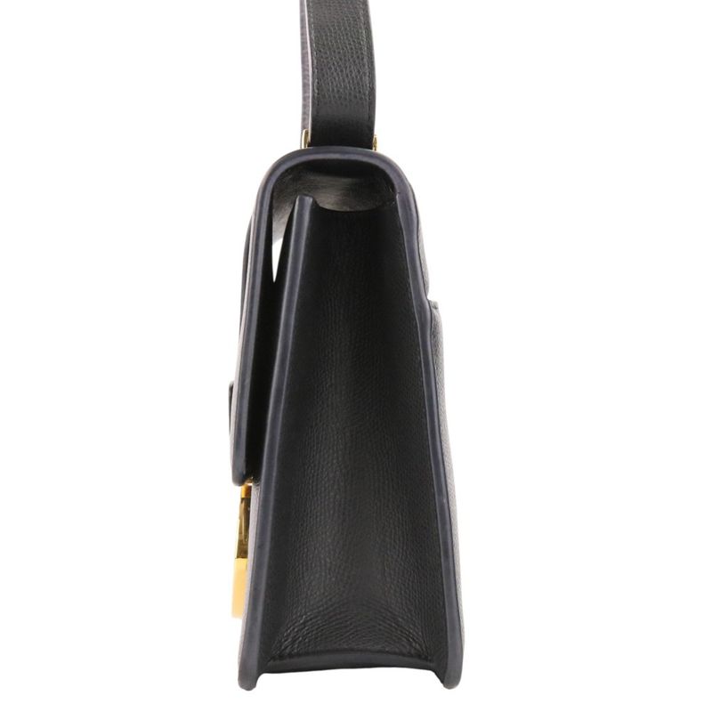 Dior 30 Montaigne Leather Bag Black