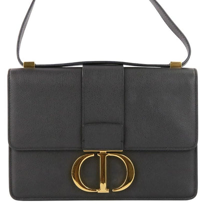 Dior 30 Montaigne Leather Bag Black