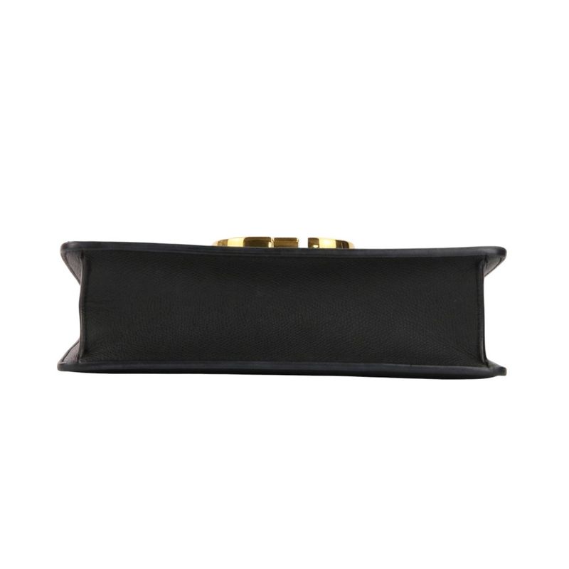 Dior 30 Montaigne Leather Bag Black
