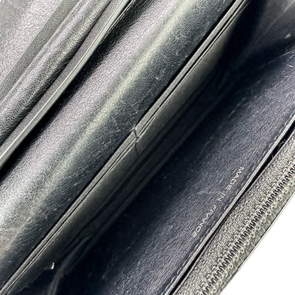 Chanel Brilliant Patent Quilted Chain Wallet Black