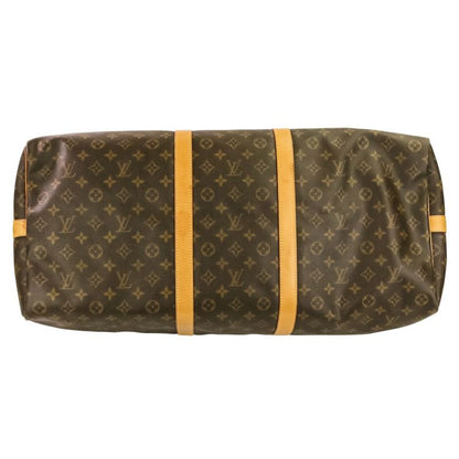 Louis Vuitton Monogram Keepall Bandouliere 60 Boston Bag Brown