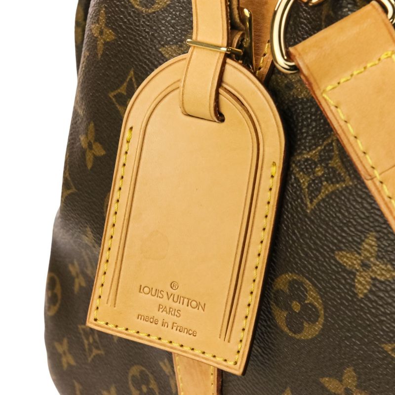 Louis Vuitton Monogram Keepall Bandouliere 60 Boston Bag Brown