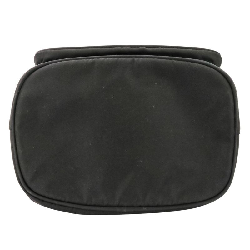 Prada Duet Drawstring Nylon Shoulder Bag Black