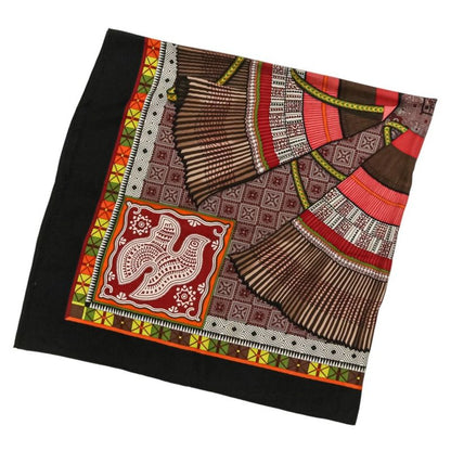 Hermes Cent Plis Des Miao Carre Geant 140 Cashier Large Shawl Black Red