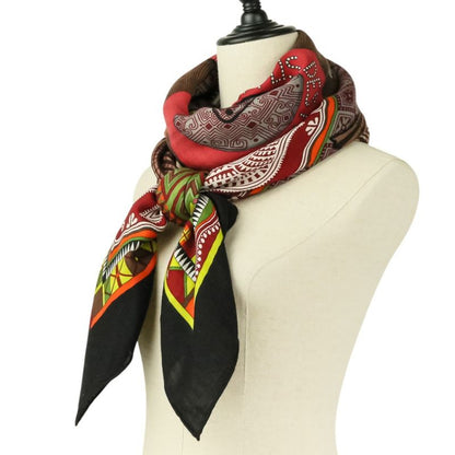 Hermes Cent Plis Des Miao Carre Geant 140 Cashier Large Shawl Black Red