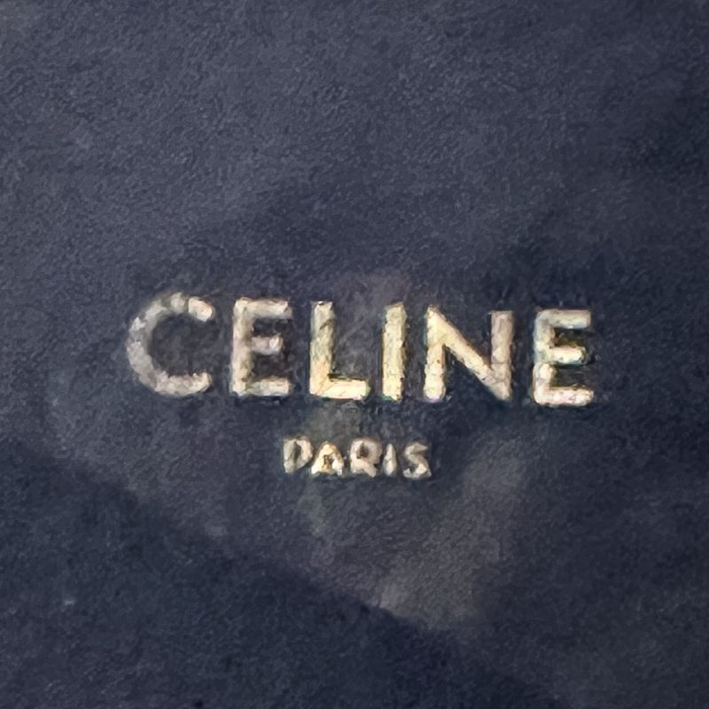Celine Lace Up Balkis Boots Nylon Canvas 36
