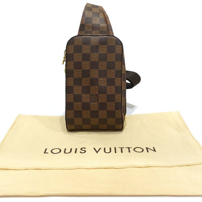 Louis Vuitton Geronimos Belt Bag Damier Ebene Canvas Brown Gold