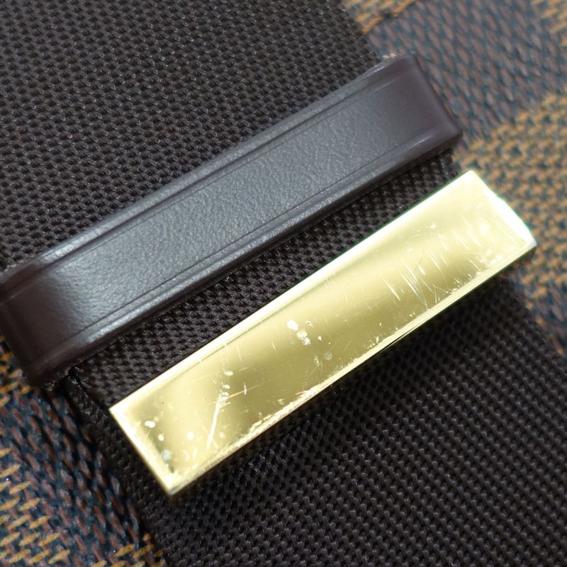 Louis Vuitton Geronimos Belt Bag Damier Ebene Canvas Brown Gold