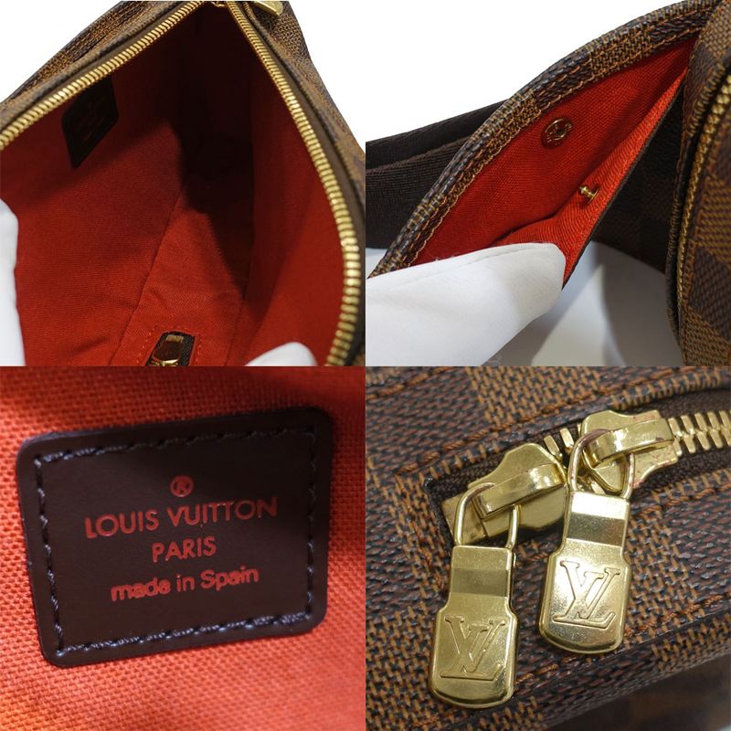 Louis Vuitton Geronimos Belt Bag Damier Ebene Canvas Brown Gold