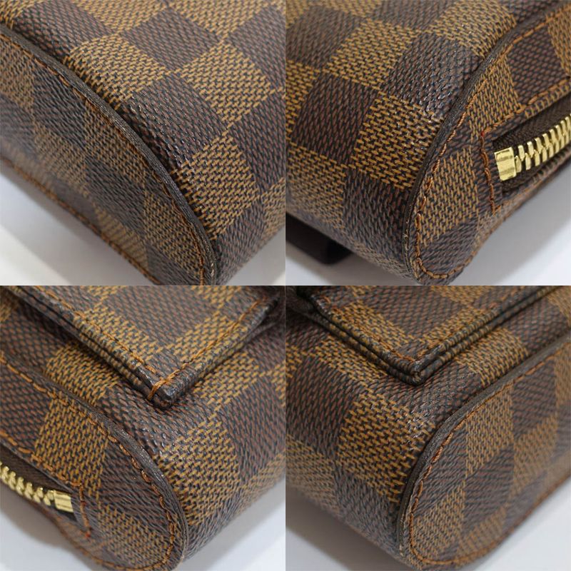 Louis Vuitton Geronimos Belt Bag Damier Ebene Canvas Brown Gold