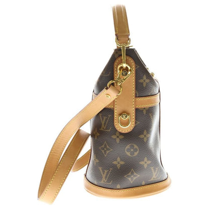 Louis Vuitton Monogram Duffle Mini Shoulder Bag Brown Leather