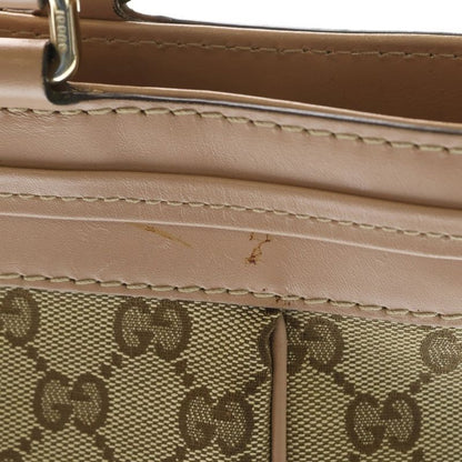 Gucci GG Canvas Tote Beige Pink Gold Brown