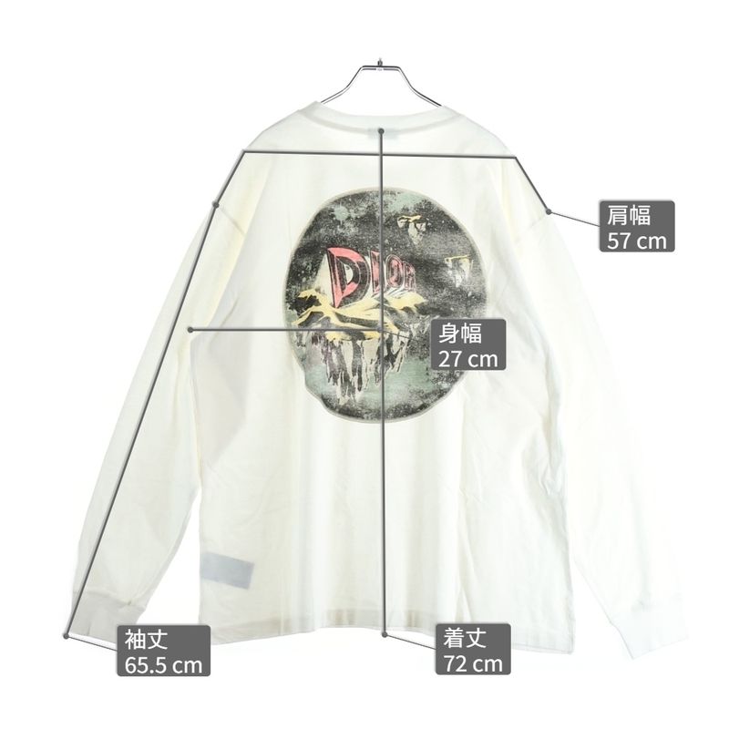 Dior Homme Printed Sweatshirt Shirt Crew Neck Long Sleeve