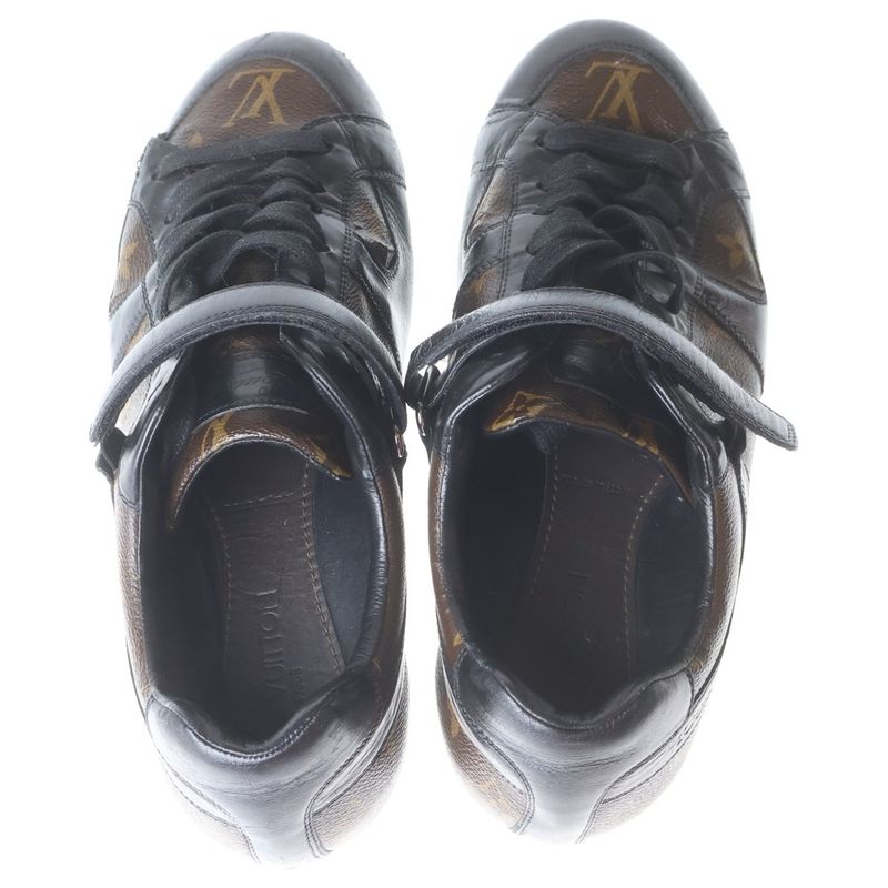 Louis Vuitton Monogram Macassar Globe Trotter Sneaker Brown Black