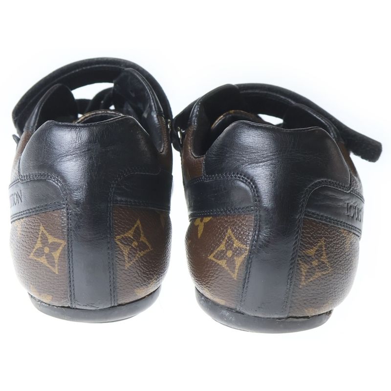 Louis Vuitton Monogram Macassar Globe Trotter Sneaker Brown Black