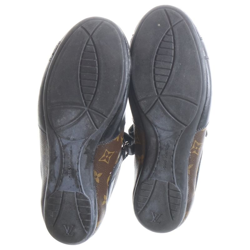 Louis Vuitton Monogram Macassar Globe Trotter Sneaker Brown Black
