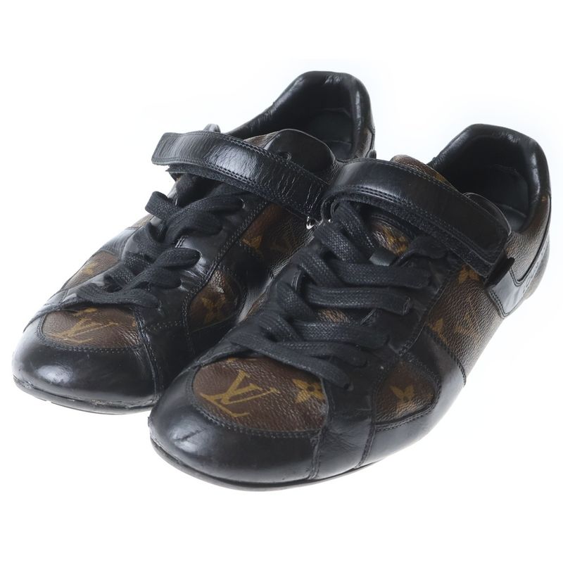 Louis Vuitton Monogram Macassar Globe Trotter Sneaker Brown Black