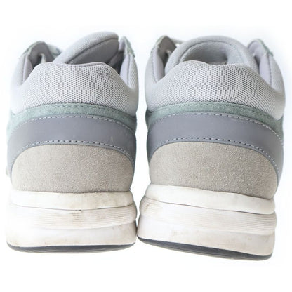 Chanel CC Logo Suede Leather Low Cut Sneakers Gray Blue Grey-blue
