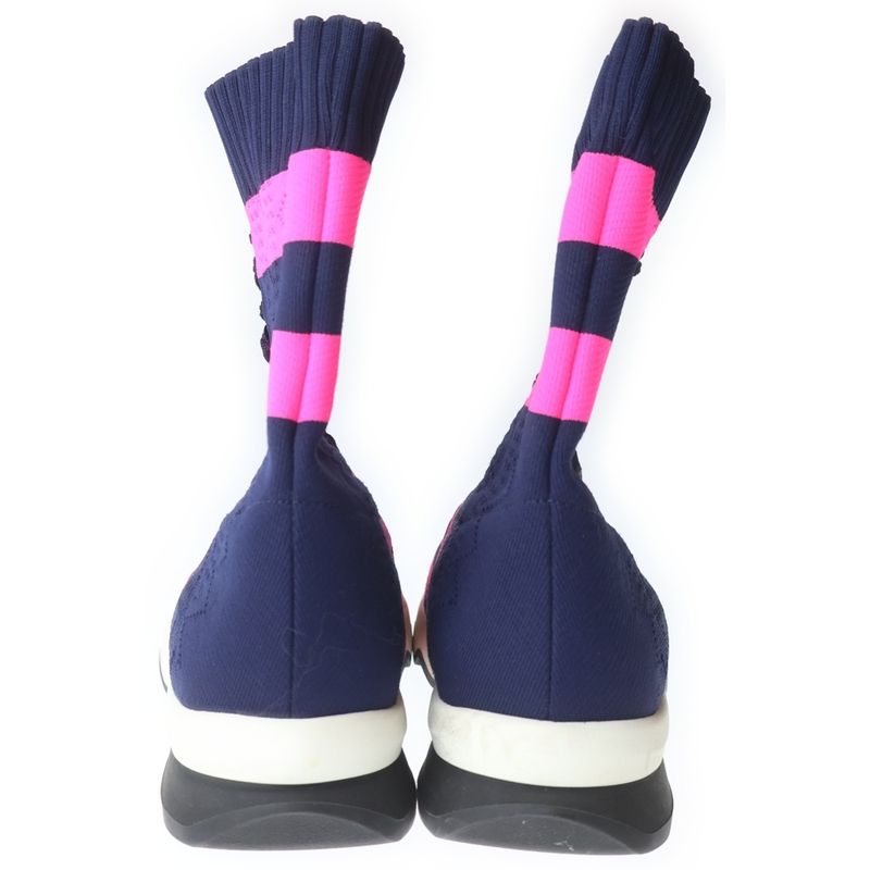 Fendi Border Socks Sneakers Navy Pink Navypink