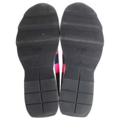 Fendi Border Socks Sneakers Navy Pink Navypink