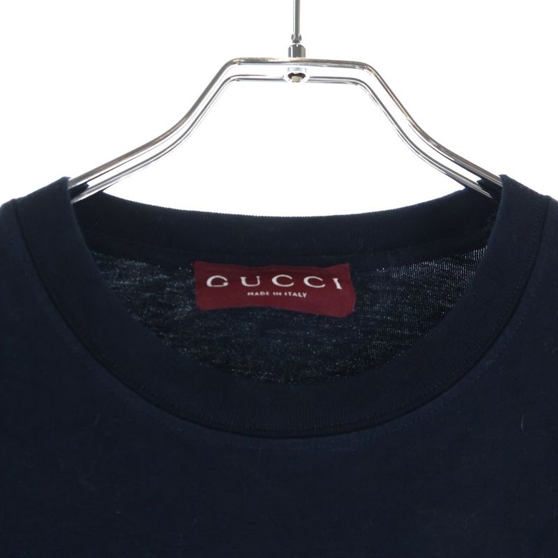 Gucci Front Logo Print Short Sleeve T-Shirt Black