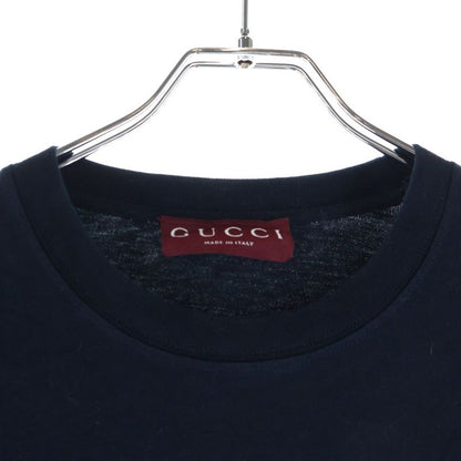 Gucci Front Logo Print Short Sleeve T-Shirt Black