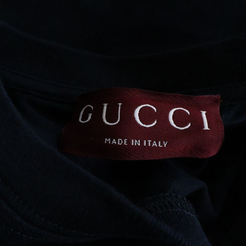 Gucci Front Logo Print Short Sleeve T-Shirt Black