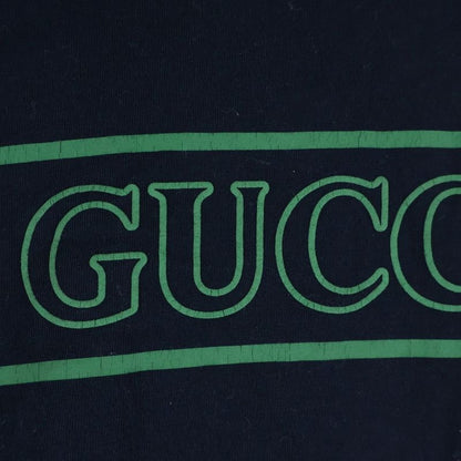 Gucci Front Logo Print Short Sleeve T-Shirt Black