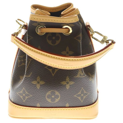 Louis Vuitton Monogram Nano Noe Leather 2-Way Bag Gold