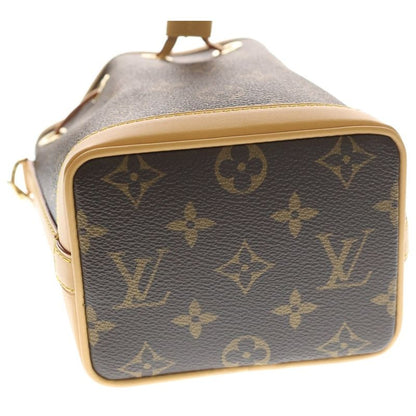 Louis Vuitton Monogram Nano Noe Leather 2-Way Bag Gold