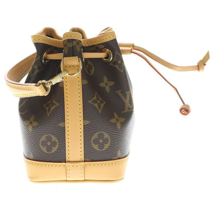 Louis Vuitton Monogram Nano Noe Leather 2-Way Bag Gold