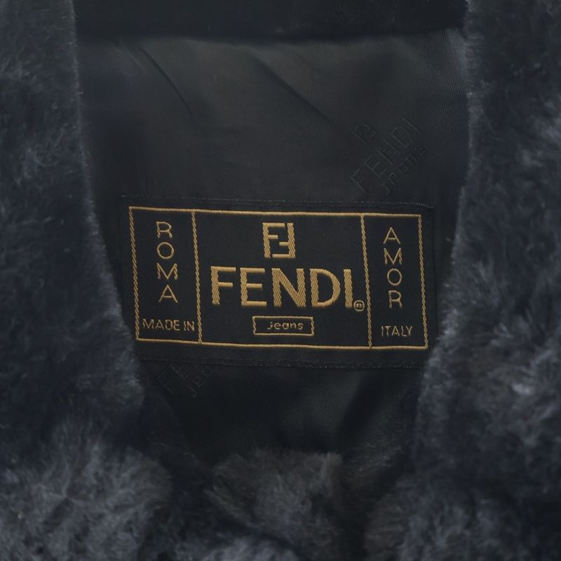 Fendi Logo Jacket Black