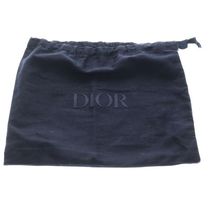 Dior CD Diamond Shoulder Bag Vertical Pouch Phone Gray Leather